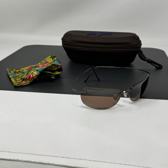 Maui Jim Kapalua MJ 502 02 Titanium Flex Sport Frame HCL Bronze Polarized Lenses